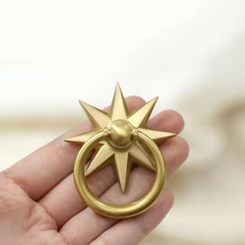 Furniture Hardware Drop Pulls - Solidny mosiężny opadające kółka uchwyty do