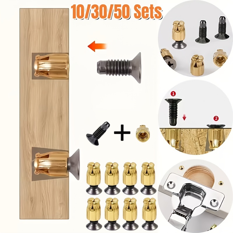 Cabinet Hinge Overlay - 10/30/50 Zestawów Wkładek do Naprawy Zawiasów