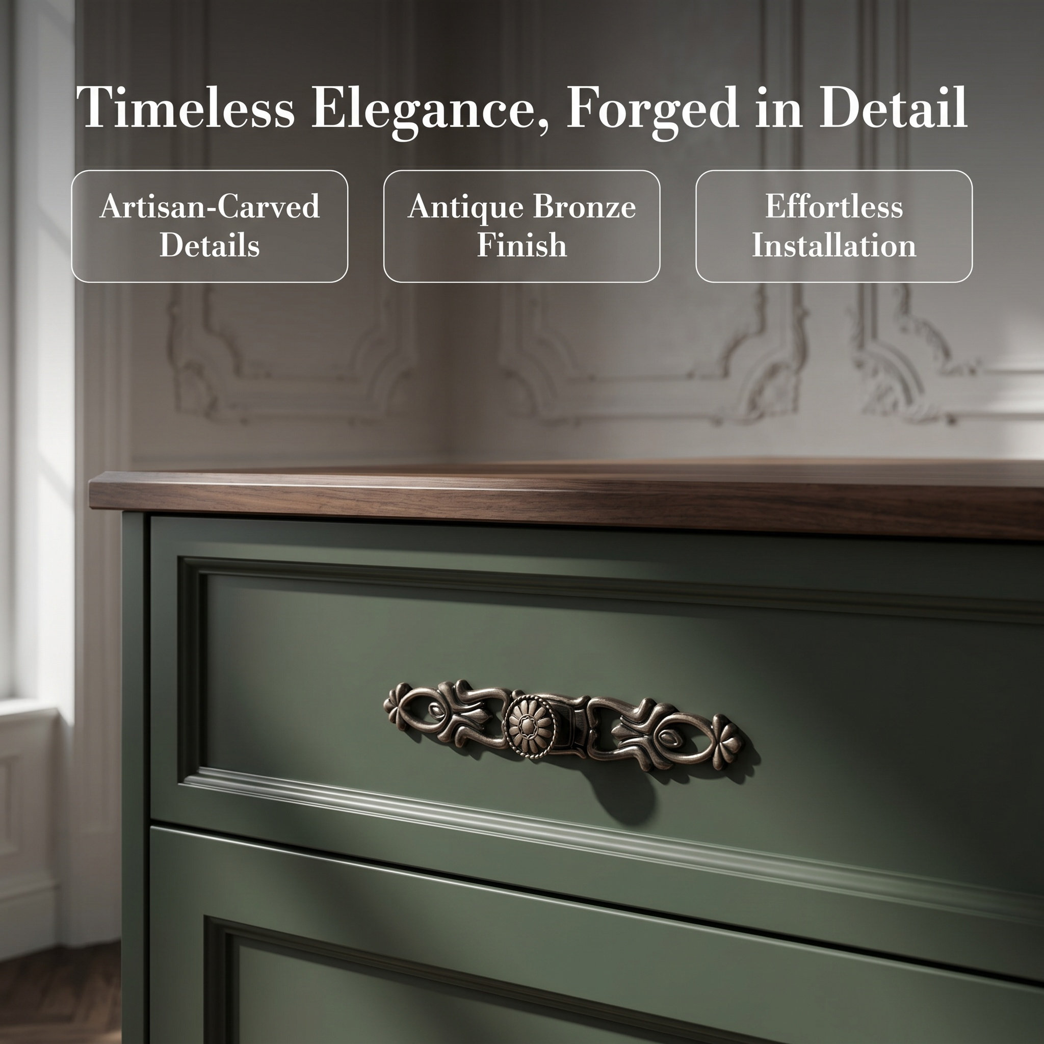 2 szt. brązowe uchwyty do szuf – Furniture Hardware Drop Pulls recenzja i cena