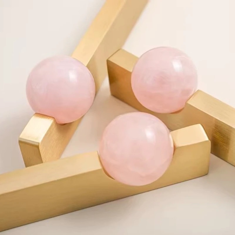 Biała kryształowa kula + mosię – Furniture Hardware Drop Pulls recenzja i cena